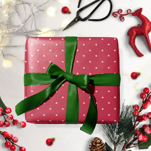 Rot Weiße Punkte Feiertage Weihnachten Geschenkpapier