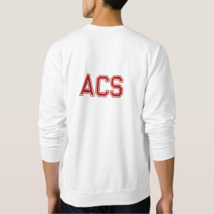 Rot-Weiße Schul-Varity-Buchstaben Sweatshirt
