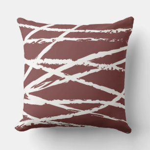 ROT & WEISSE STREIFEN DESIGN Retro-Kissen Kissen