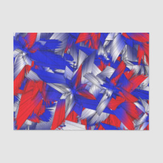 Rot Weiße und Blaue Sterne Seidenpapier