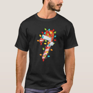 Rot-Weiße Weihnachts-Kandiszuckerhut-Santa-Weihnac T-Shirt