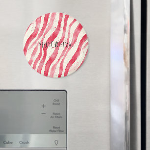Rot Weiße Zuckerstangen Weihnachten   Magnet