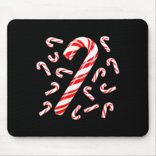 Rot-Weiße Zuckerstangen-Weihnachtsmann-Weihnachten Mousepad