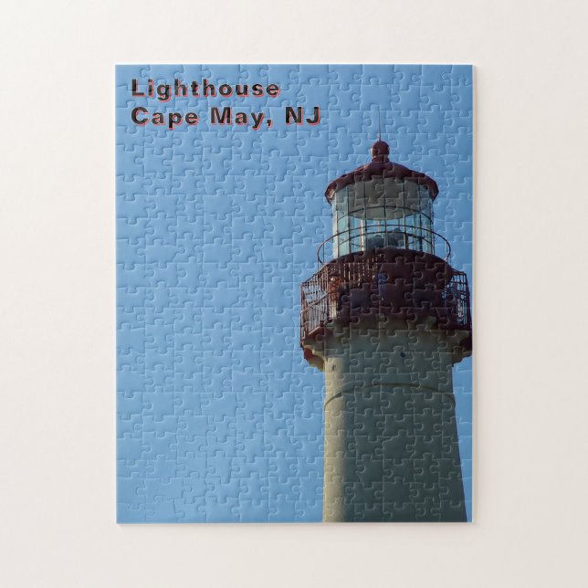 Rot-Weißer Leuchtturm, Cape May, NJ (Vertikal)