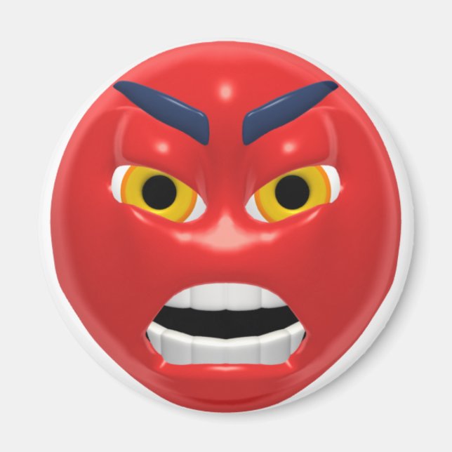 rot wütend magnet (Vorne)