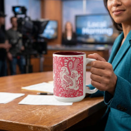 Rot Zweifarbige Tasse