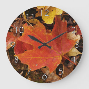 Rotahorn-Blatt-Wanduhr Große Wanduhr