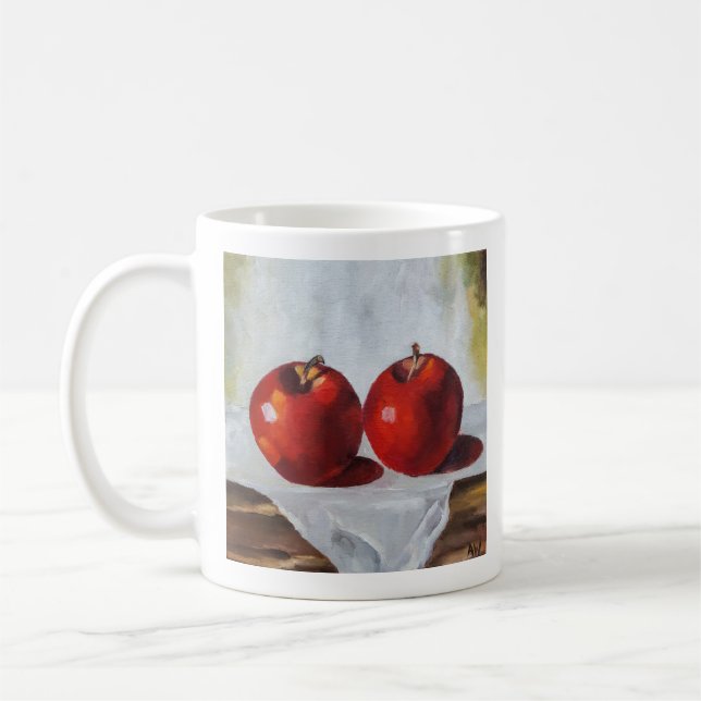 Rotäpfel Klassische Tasse, 325 ml Kaffeetasse (Links)
