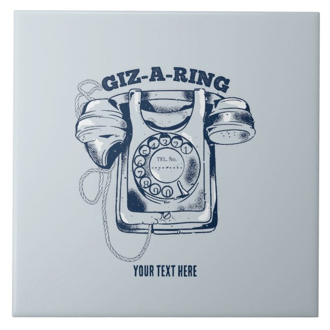 Rotarier Blau Fliese (Vorderseite)