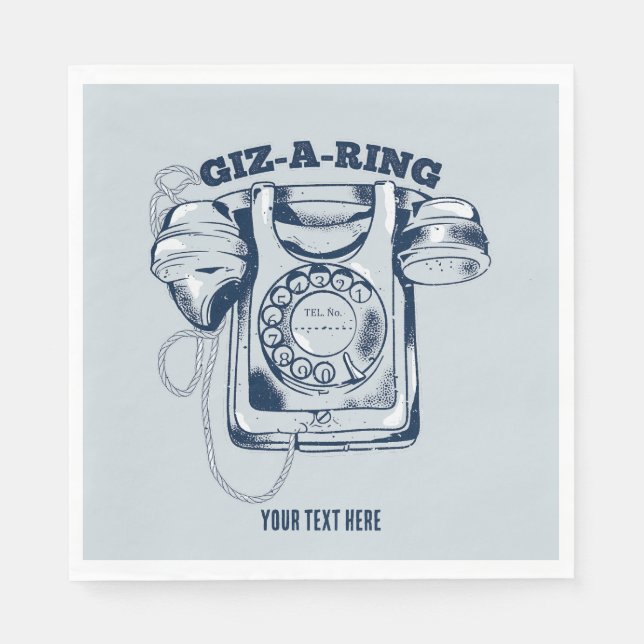 Rotarier Blau Serviette (Vorderseite)