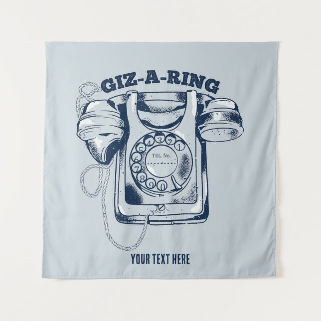 Rotarier Blau Wandteppich (Vorderseite)