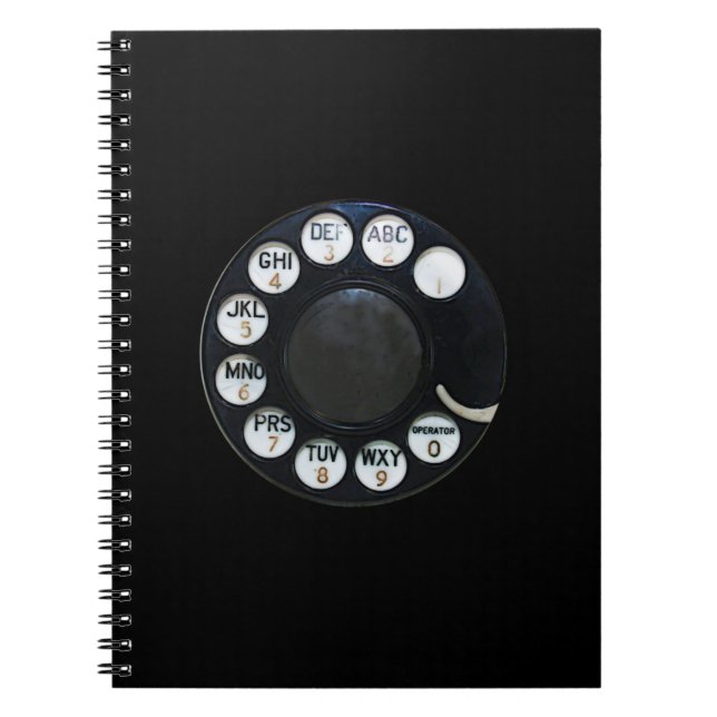 Rotary Phone Notebook Notizblock (Vorderseite)