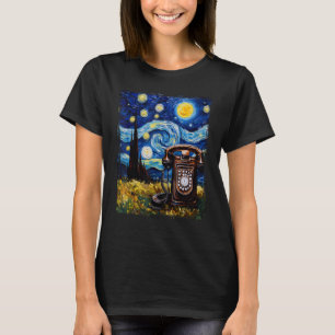 Rotary Phone Vintages Drehtelefon in Van Gogh T-Shirt