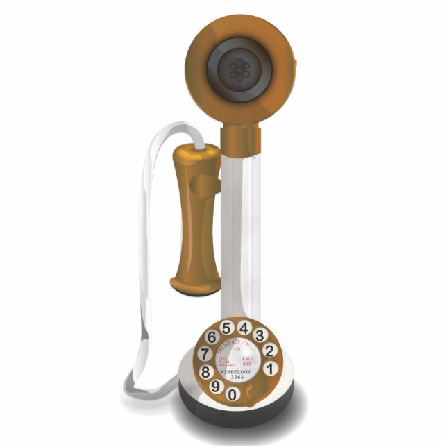 Rotary-Telefongespräch Fotoskulptur Ornament (Vorne)