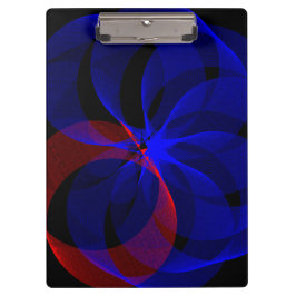 Rotating Blue Accent Geometric Clipboard Klemmbrett