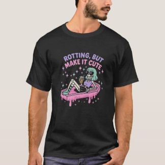 Rotation, aber machen es Niedliche Pastel Goth Ske T-Shirt