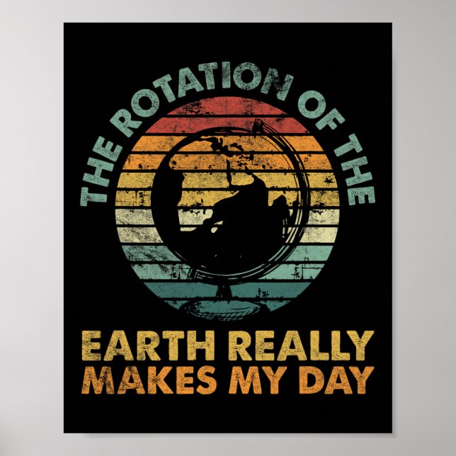 Rotation des erdgeschichtlichen Lehrers Poster (Vorne)