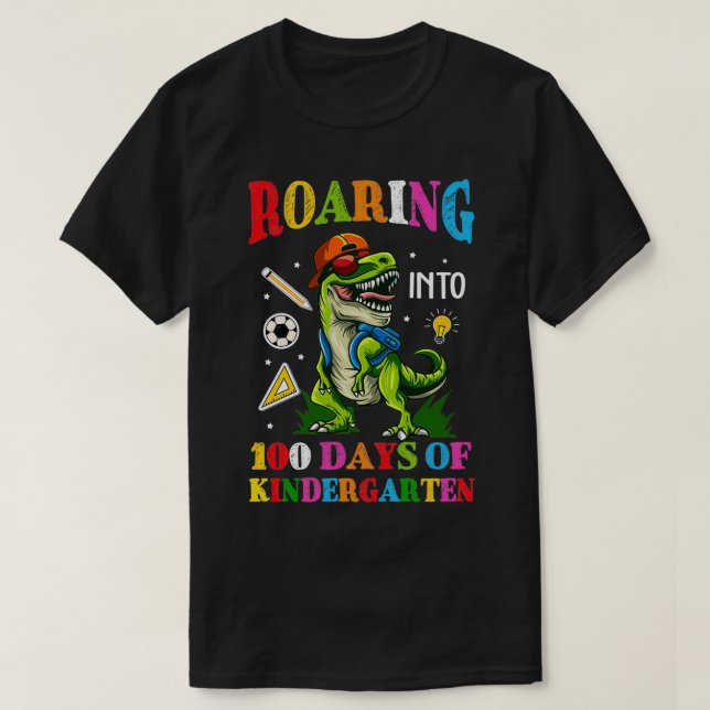 Rotation in 100 Tage Kindergarten T-Shirt (Design vorne)