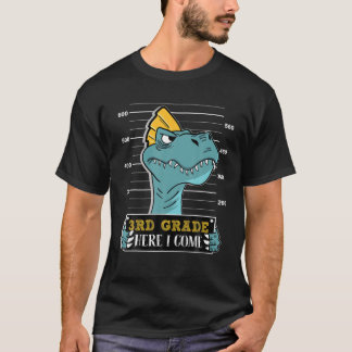 Rotation in 3. Klasse Rex Dinosaurier Boys zurück T-Shirt