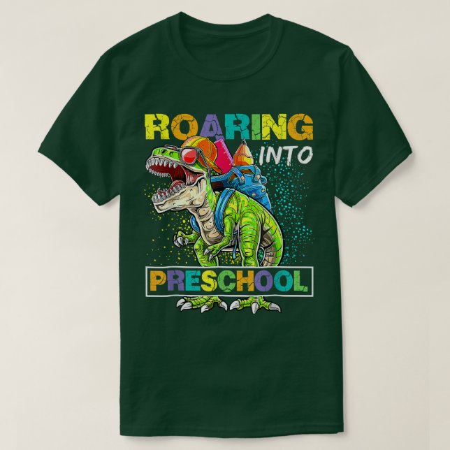 Rotation in Vorschuldinosaurier, um zurück zum Sch T-Shirt (Design vorne)