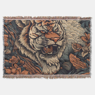 Rotation mit Atemberaubendem Tiger Tattoo Decke