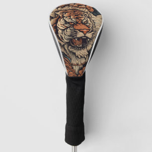 Rotation mit Atemberaubendem Tiger Tattoo Golf Headcover