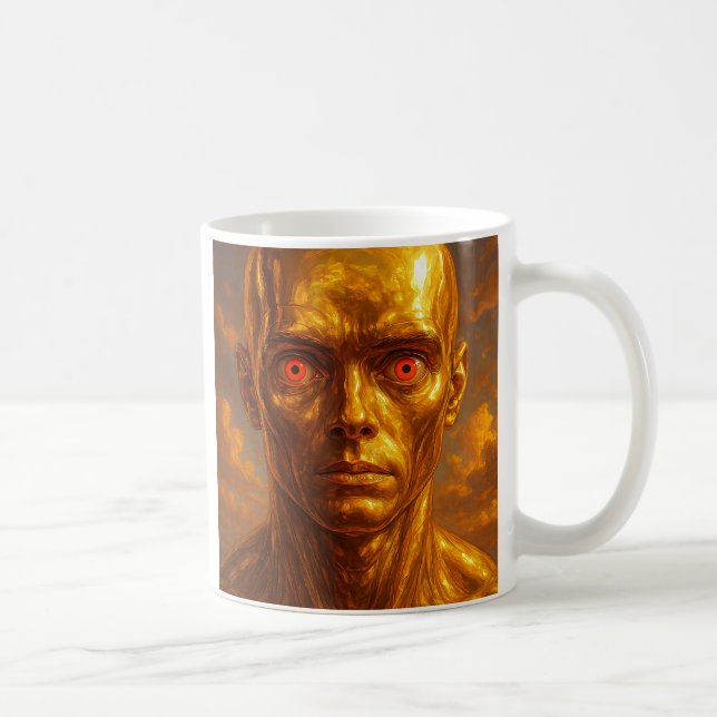 Rotaugen-Android Kaffeetasse (Rechts)