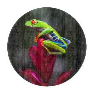 Rotaugenkletterfrosch Schneidebrett