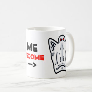 Rotäugige spitze Ohren vampirähnliche Kreatur Kaffeetasse