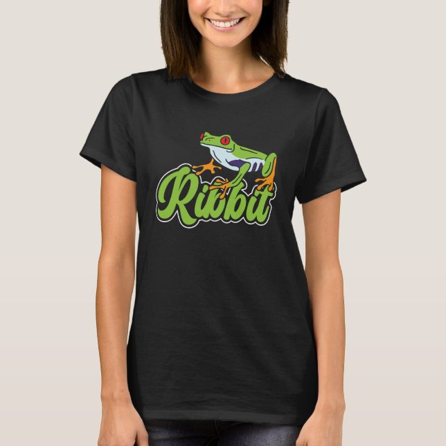 Rotaugiger Laubfrosch Quaken T-Shirt (Vorderseite)