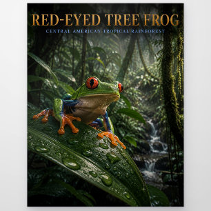 Rotaugiger Laubfrosch Regenwald TIERE Postkarte