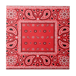 Rotbandana paisley bandanas Rap Hip Hop Fliese