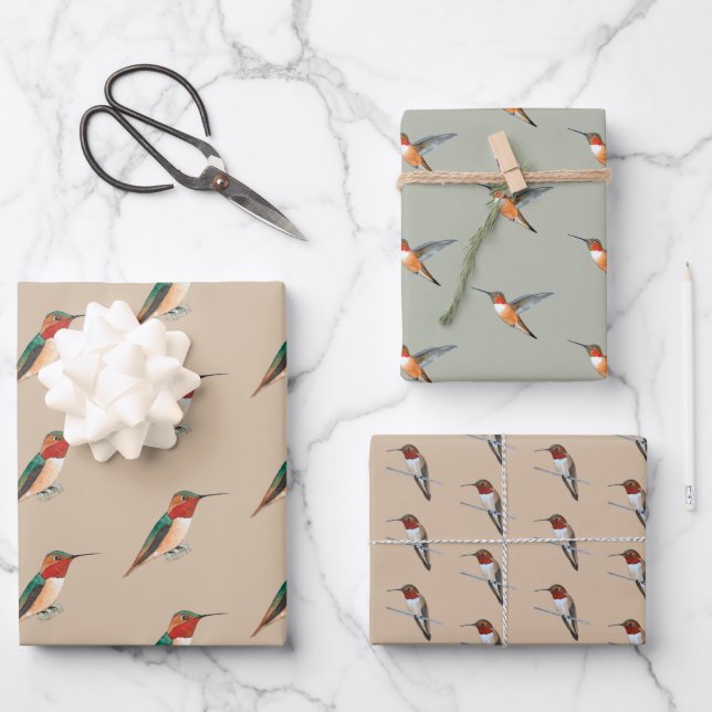 Rotbarsch Geschenkpapier Set (Vorderseite)