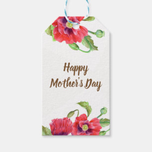 Rotbarsch-Pflaume Blumenmotive Muttertag Geschenkanhänger