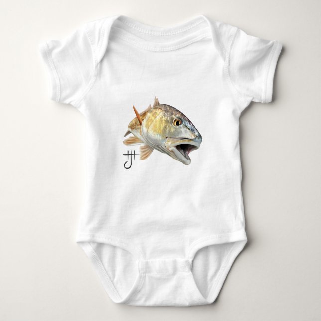 Rotbarsch-Streik - Zazzle.png Baby Strampler (Vorderseite)