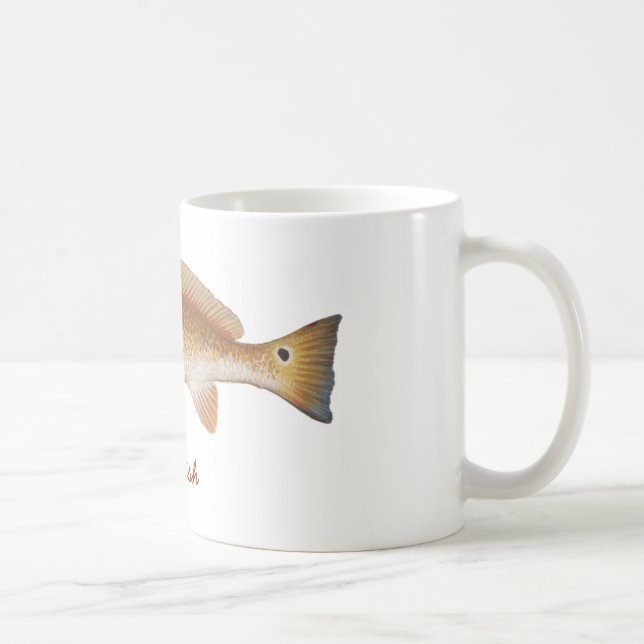 ROTBARSCHE, rote Fische Kaffeetasse (Rechts)