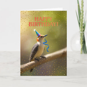 Rotbauchspecht Geburtstag Cute Feiertagskarte