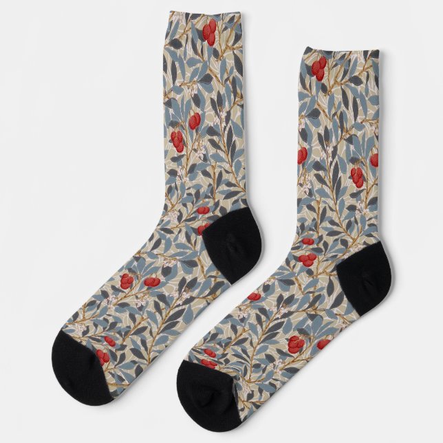 Rotbeerbaum, William Morris Socken (Linkes Detail)