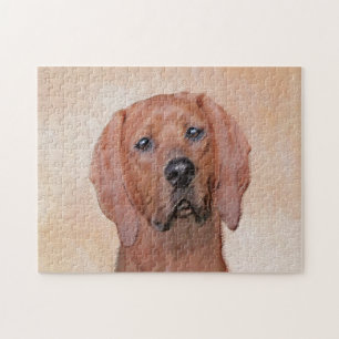 Rotbein-Innenmalerei - Niedliche Original Hundkuns