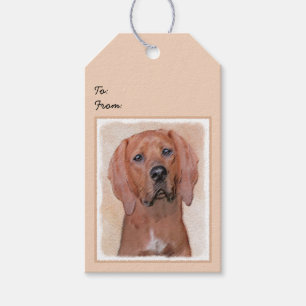 Rotbein-Innenmalerei - Niedliche Original Hundkuns Geschenkanhänger