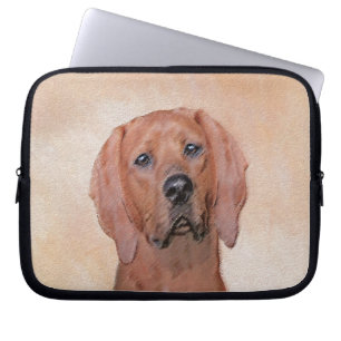 Rotbein-Innenmalerei - Niedliche Original Hundkuns Laptopschutzhülle