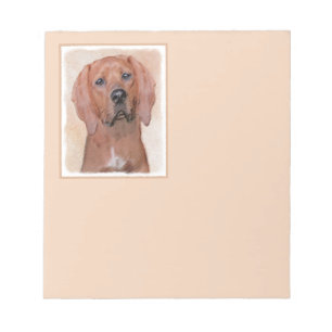 Rotbein-Innenmalerei - Niedliche Original Hundkuns Notizblock