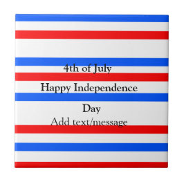 Rotblaue Streifen Unabhängigkeit Tag 4. Juli Fliese