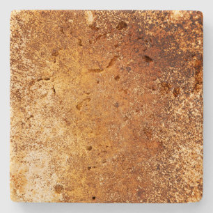 Rotbrauner Rustikal-Wethering-Grunge Kupfer Steinuntersetzer