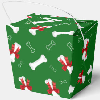 Rotbraunmuster des weißen Hundes Geschenkschachtel