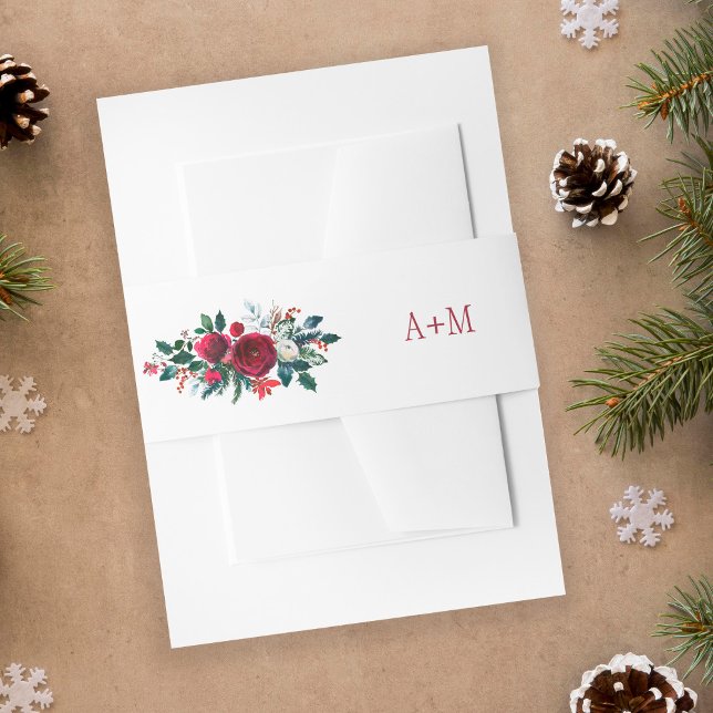 Rotburgund-Werner-Ponys Hochzeitmonographie Einladungsbanderole (Von Creator hochgeladen)