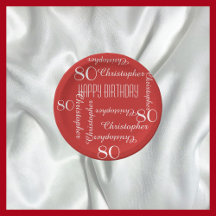 Rote 80. Geburtstagspartei Wiederholungsname