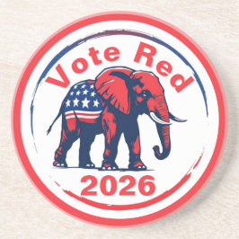 Rote Abstimmung 2026 Getränkeuntersetzer