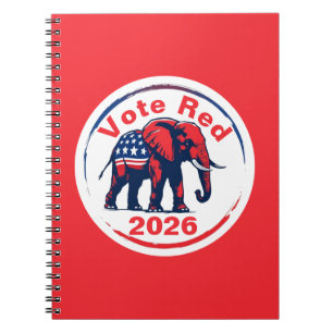 Rote Abstimmung 2026 Notizblock