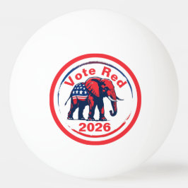 Rote Abstimmung 2026 Tischtennisball